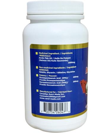 Cand-Made Enhance-High Doee Arctic Fish Oil 80 Softgel Capsules - Buy Online on GoSupps.com
