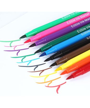 Double Head Edible Pigment Pen Food Coloring Pencil Cake Decorating Tool Cookie Painting Marker Baking Accessories 10 Colors in a Box - Buy Online on GoSupps.com