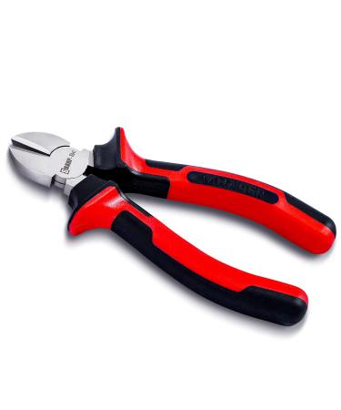 Sharp-Tec Wire Cutters 200mm 8-inch Diagonal Cutting Pliers with Anti-Slip Handle Professional Heat-Treated Side Cutters with Strong Cutting Force Diagonal Plier 200MM
