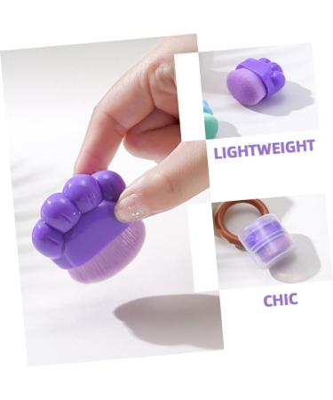 Healeved Cat Claw Foundation Brush Makeup Brush Blush Brush Portable Foundation Brush Powder Brush for Loose Powder Brush for Makeup Concealer Brush Travel Plastic Cosmetic Purple Cat Paw - Buy Online on GoSupps.com