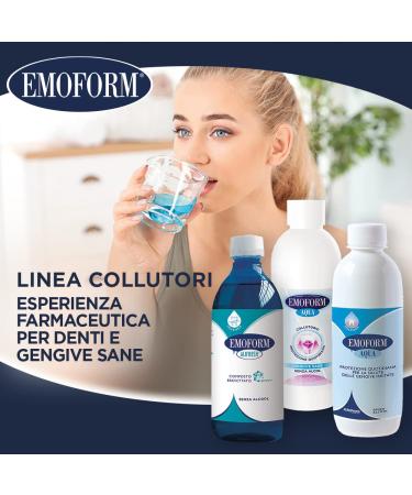 Emoform Aqua Mouthwash 300ml | Alcohol-Free for Healthy Gums | International Shipping Available - Buy Online on GoSupps.com