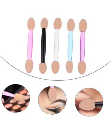 Hemoton 500 Pcs 5 Boxes Double Ended Eyeshadow Brush Eyeshadow Makeup Sponge Cream Applicator Plastic - Buy Online on GoSupps.com