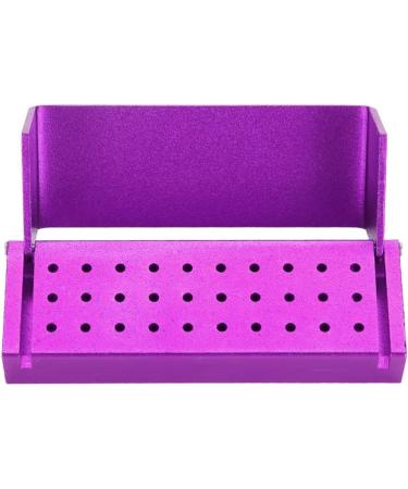 30 Holes Aluminum Disinfection Box Case for Dental Burs | Autoclavable Dentist Tool (Purple) - Buy Online Now! - Buy Online on GoSupps.com