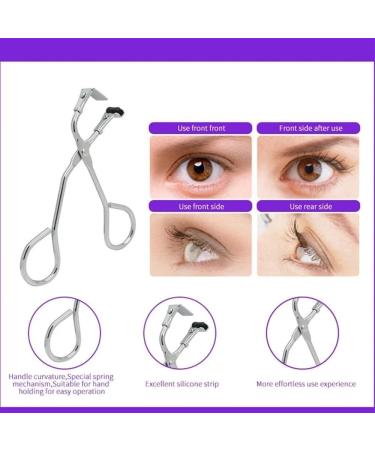 Buy Black Eyelash Curler with Refill Pads | Mini Pinching Lash Curler for All Shapes | Top Makeup Brushes & Tools - Buy Online on GoSupps.com