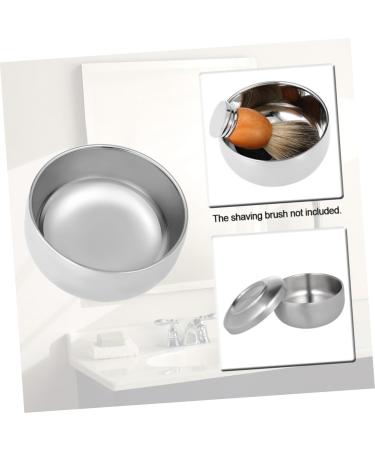 Frcolor 3-Piece Metal Stand Set - Polished Silver Shell Salon Gift | Stainless Steel Razor Holder | Bathroom Organizer 11x11x6.5cm - Buy Online on GoSupps.com