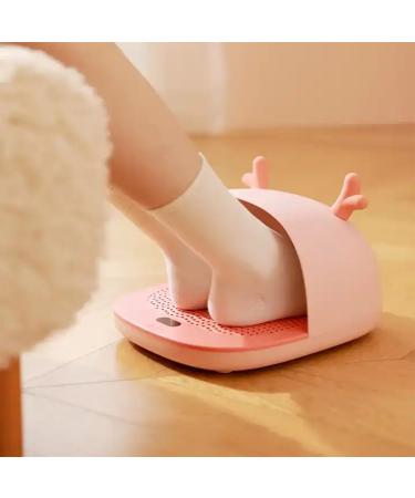 CAULO Foot Winter Durable Electric Safty Foot Warmer Intelligent NTC Temperature Controller 3-Level Temperature Adjustment (Pink)