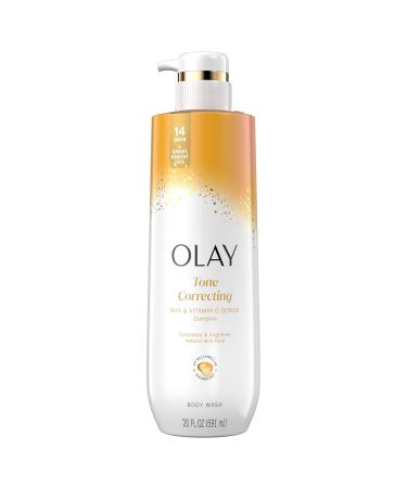 Olay Body Wash for Women Tone Brightening Exfoliation Vitamin C Serum Complex Renew Moisture Free of Parabens & Phthalates Vitamin B3 Lameller Technology For All Skin Types 20 fl oz - Buy Online on GoSupps.com