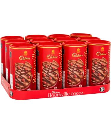 Cadbury Bournville Cocoa 250G (Box Of 12) OFFICIAL Hot Chocolate Cocoa Powder Ideal for Baking - Buy Online on GoSupps.com