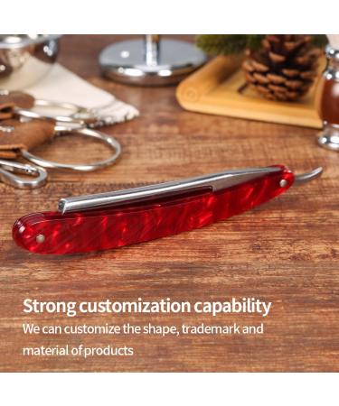 Premium Straight Edge Razor for Men | Stabilizer-Free Barber Razor with Acrylic Handle | Best Shaving Safety Razor for Grooming - Buy Online on GoSupps.com