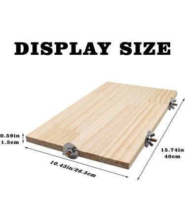40 x 26 cm Large Bird Platform Natural Wood Pet Climbing Platform Small Animal Cage Accessories for Parrots Budgies Cockatiels Rats Hamsters Guinea Pigs 40 26 CM - Buy Online on GoSupps.com