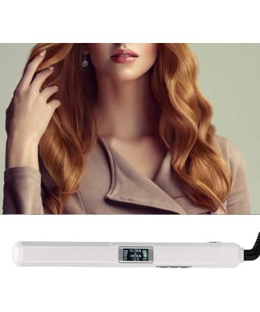 Professional Curling Iron with Infrared Panel | Hair Protection & Efficient Straightening | White EU Plug 110-240V - Buy Online on GoSupps.com