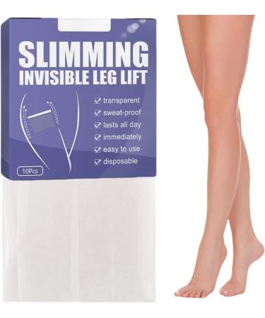 Hivetz Body Tape for Skin Thigh Lift Tape Invisiblely Leg Lifting Sticker Leg and Thigh Lifters Tape for Men Women All-Day Sweatproof Invisible Body Shaping Tape 10Pcs