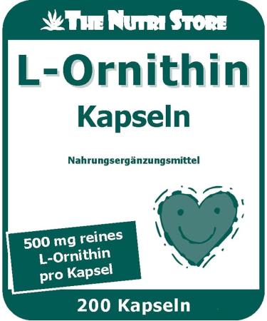 L-Ornithine 500 mg Capsules - 200 Count | Premium Quality International Shipping Available - Buy Online on GoSupps.com