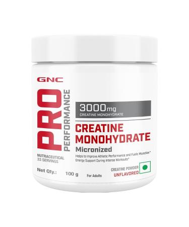 GEN.C Pro Performance Pure Micronized Creatine Monohydrate | 100 gm | 33 Serving | Instantized | Fuels Muscles | Increase Muscle Mass | Rapid Absorption | Lab Tested | Unflavoured | Boosts Athletic Performance | Imported