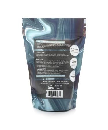 Laki Naturals Bath Soak - Charcoal Lava Magnesium Flakes & Hawaiian Sea Salt - Therapeutic Relaxation Salts (16 oz) | Shop Internationally - Buy Online on GoSupps.com
