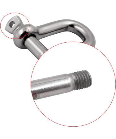 Shenghuis 316 Stainless Steel D Shackle Set - 3 Sizes (5/16, 3/8, 1/2) for Marine Boat Anchor - 2 Pack - Buy Online on GoSupps.com