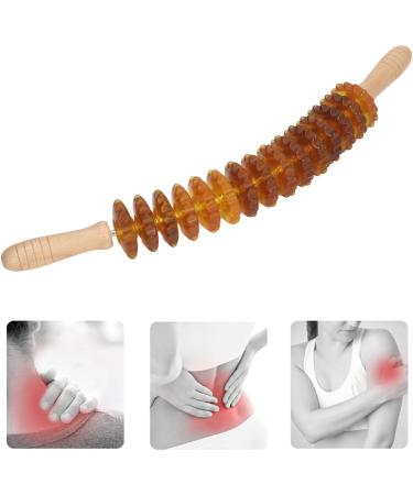 15-Roller Trigger Point Massager for Muscle Relaxation & Lymphatic Drainage - 360 Rotation (Yellow) | International Shipping Available - Buy Online on GoSupps.com