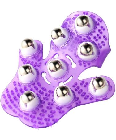 Iwobi Body Massager Glove - Palms Shaped with 9 Metal Roller Balls for Stress Relief | International Shipping - Buy Online on GoSupps.com