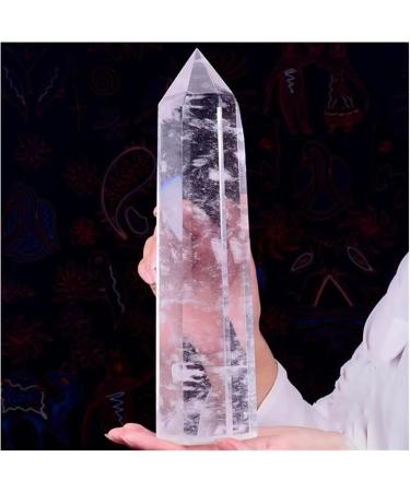 Natural Crystal Rough Crystal Tower High Temperature Melting White Crystal Scepter Fengshui (Size : 1100-1200g) - Buy Online on GoSupps.com