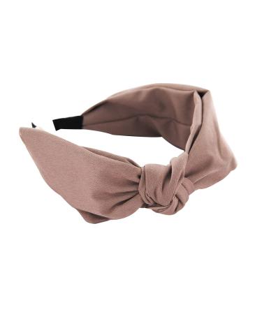 Buy Axy Vintage Bow Headband for Ladies | Light Shine Beige Fabric Hairband - Stylish & Elegant - Buy Online on GoSupps.com
