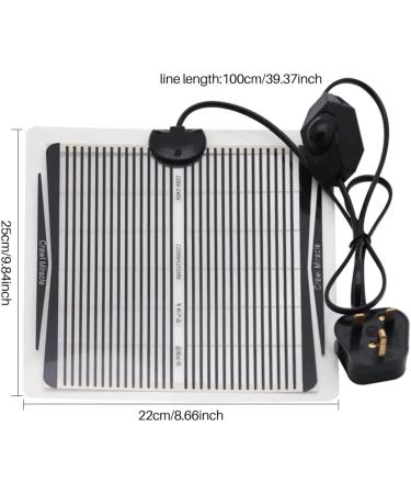 Reptile Heat Pad Adjustable Temperature Control Lizard Terrarium Heating Mat for Small Animals Snake Turtle Bearded Dragon Gecko (15W) - Buy Online on GoSupps.com