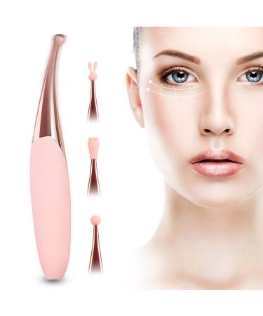 CHARMING Personal Eye Wand Massager with Eyes Body Massager Facial Vibrating Treatment for Dark Circles Promote Essence Absorption Eliminate Dark Circle relieves Skin Fatigue -Pink