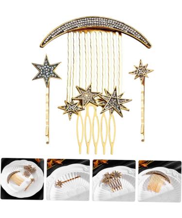 Didiseaon 2 Sets Star Moon Hairpin Guitar Tremolo Springs Wedding Headpiece for Bride Bridal Headpiece Hair Style Wedding Decor Hair Clip for Hair Decor Bridesmaid Comb Rhinestones Alloy - Buy Online on GoSupps.com