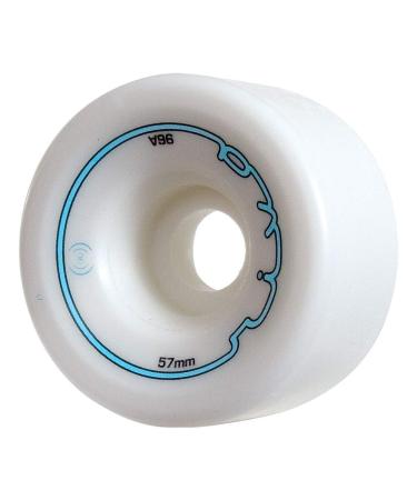 Sonar Wheels - Riva - Quad Roller Skate Wheels - 4 Pack of 32mm x 57mm 96A Wheels White