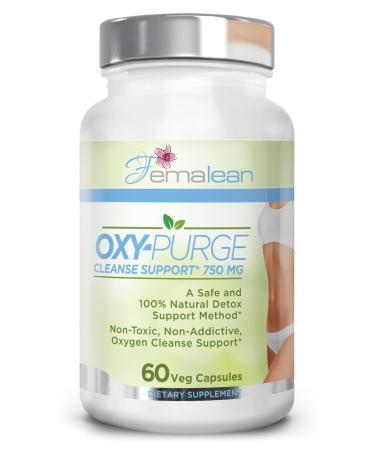 Oxy-Purge 750 mg 60 Vcaps - Natural Magnesium Oxide Oxygen Based Colon Cleanse Gentle Laxative Supports Healthy Digestive Tract Regularity