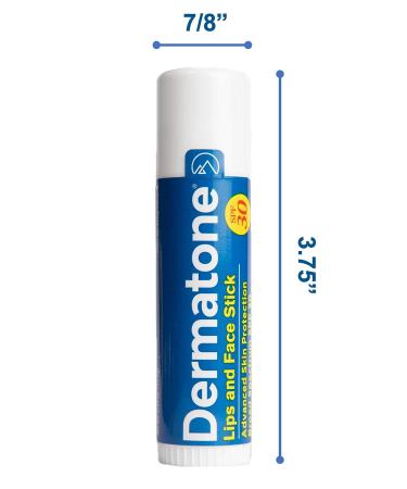 Dermatone Lips and Face Stick SPF 30 | Advanced Skin Protection and Moisturizing 0.5oz - Buy Online on GoSupps.com