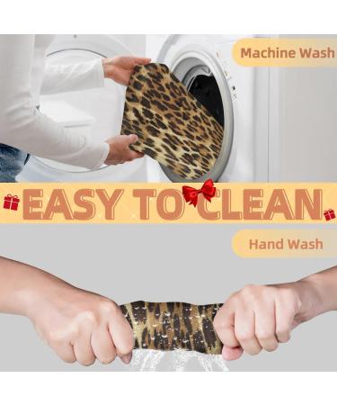 Leopard Skin Print Beard Bib Apron | Waterproof Hair Catcher for Men | Ideal Grooming Cloth with Suction Cups - Perfect Gifts for Men - Buy Online on GoSupps.com