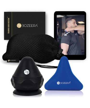 Bozeera |Trigger point trigger set |Triggerdinger with suction cup |For muscle pain and tension |2x trigger point massager |Painless presser set including video booklet & bag