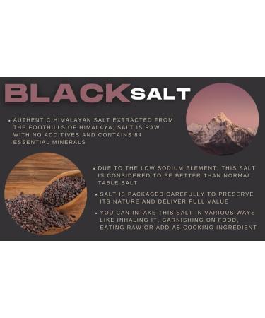 Himalayan Black Salt - Kala Namak Fine- 2kg Kala Namak - Contains 84+ Minerals - Perfect for Cooking - Buy Online on GoSupps.com