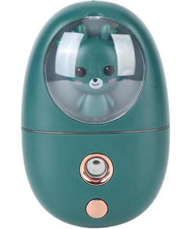 Facial Mist Sprayer Silent ABS Cute Animal Face Mist Humidifier USB Rechargeable 500mah for Office (Green) - Buy Online on GoSupps.com
