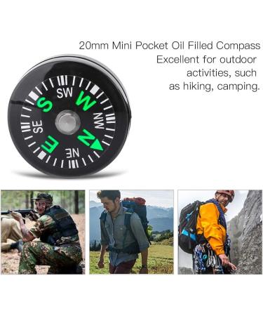 Portable Oil Filled Button Compass 12PCS - Lightweight & Stable for Hiking & Camping - Buy Online on GoSupps.com