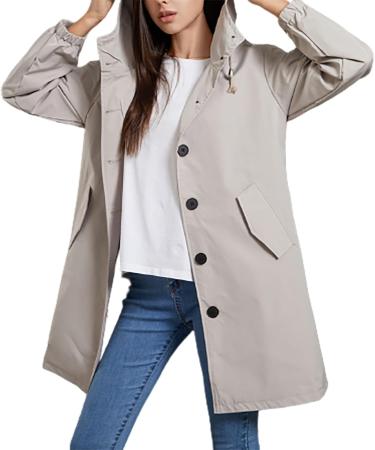 Shop Women's Coarse Knitting Sweater - Casual Long Hooded Coat for Autumn & Winter Plus Size Gray XXL - Ideal for Outdoor Activities - Buy Online on GoSupps.com