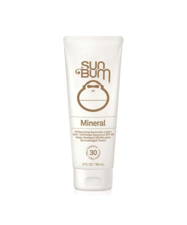 Sun Bum Mineral Spf 30 Sunscreen Lotion | Vegan and Reef Friendly (octinoxate & Oxybenzone Free) Broad Spectrum Natural Sunscreen With Uva/uvb Protection | 3 Oz, 1 count
