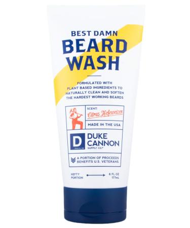 Duke Cannon Supply Co. Best Beard Wash  6oz / Made with Natural and Organic Ingredients