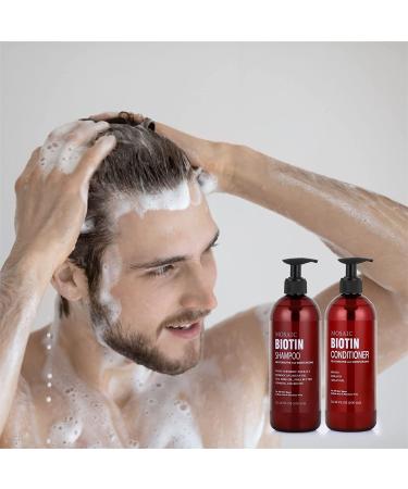 Biotin Shampoo and Conditioner Set for Hair Growth - Hair Loss Treatment for Women & Men - Thickening Products - Paraben & Sulfate Free - 20.2 FL Oz - Buy Online on GoSupps.com