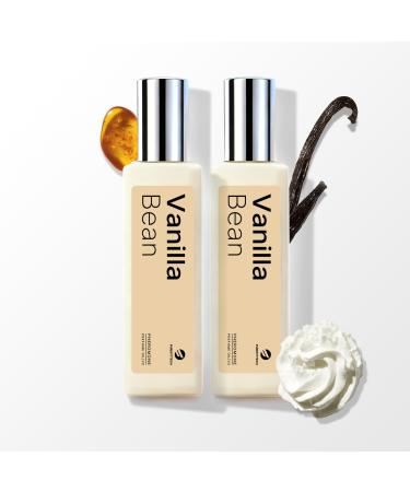 PUREFITTECH Pheromones Perfume Oil for Women Vanilla Bean Fragrance Roll-on Long Lasting Pheromone Perfume Oil 0.68 fl oz (2 * 10ml) Travel Size Pure Essential Oil Parfum Made in USA Vanilla Bean-2 PACK