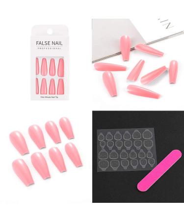 Sethain Shiny Coffin False Nails - Blue Ballerina Long Press-On Fingernails for Women & Girls (Complete Coverage) - Buy Online on GoSupps.com