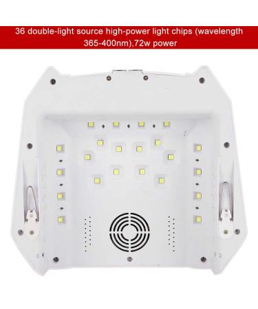 72W Rechargeable Nail Lamp - Professional Gel Polish Dryer with Digital Display for Home & Nail Studio (EU) - Buy Online on GoSupps.com