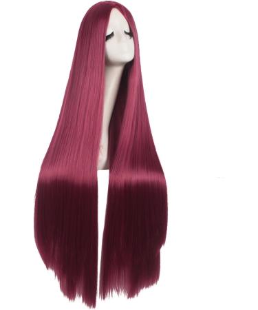 MapofBeauty 40 Straight Natural Long Red Anime Wig - Costume Party Hair - Buy Online on GoSupps.com