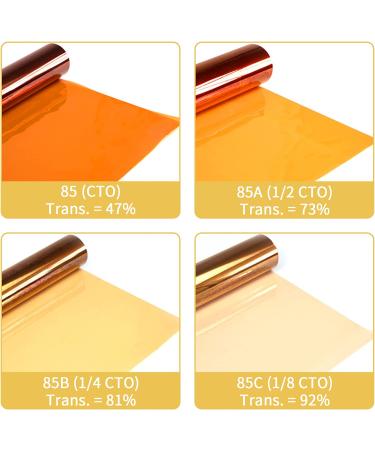 Meking 16x20 inches CTO Lighting Gels - Orange Color Correction Filters for Photography - Buy Online on GoSupps.com