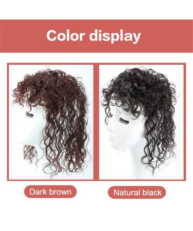 RemeeHi Curly Human Hair Topper | 10 Natural Black Clip-In Hairpiece for Instant Volume & Style - Buy Online on GoSupps.com
