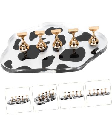 Mikinona Cow Base Manicure Tools Nail Practice Rack Acrylic Nail Holder Salon Nail Art Tool Nail Stand for Practice Stand Nail Art Practice Stand Magnetic Tool Accessories Alloy Cosmetic - Buy Online on GoSupps.com