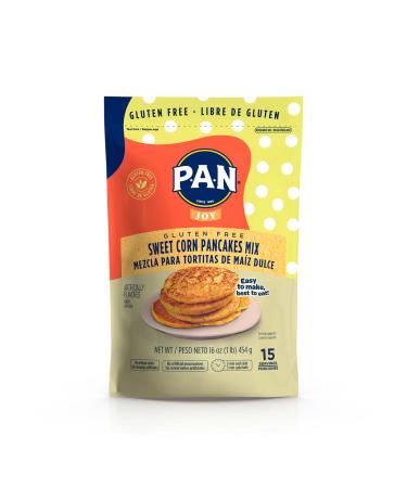 P.A.N Sweet Corn Pancakes Mix  Gluten Free Easy to Prepare 1 lb (Pack of 1) 1 Count (Pack of 1)