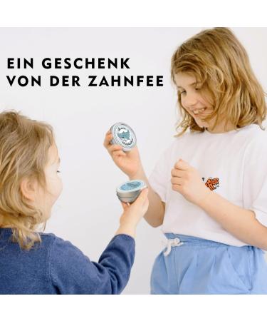 Fans & Friends Tooth Box - Milk Teeth Storage for Boys & Girls | Silver Tooth Fairy Gifts | Shark Design Metal Dental Box - Buy Online on GoSupps.com