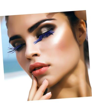 FRCOLOR Halloween Eyelashes 1 Pair Stage Makeup Eyelash Women Eyelashes Cosplay Eyelashes blue Eyelashes cosplay fake lashes Makeup Accessories fake Eyelashes for women Miss modeling set - Buy Online on GoSupps.com