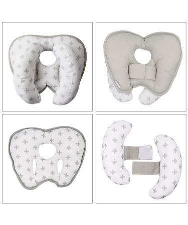 Adjustable Baby Neck Pillow - Cartoon U-Shaped Support for Car Seat & Stroller - White - Buy Online on GoSupps.com